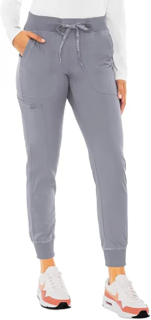 Med Couture Scrub Pants for Women Jogger Pant with 5 Pockets, Lightweight, Ultra Soft, 2-Way Stretch Fabric - MC7710