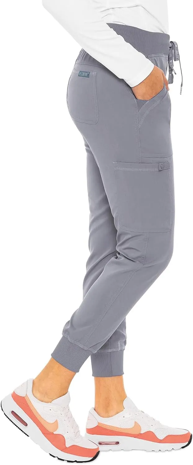 Med Couture Scrub Pants for Women Jogger Pant with 5 Pockets, Lightweight, Ultra Soft, 2-Way Stretch Fabric - MC7710