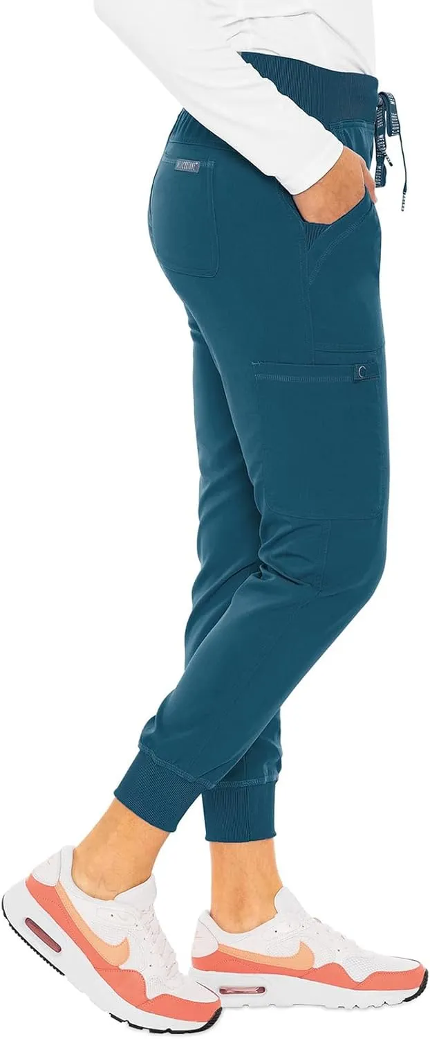 Med Couture Scrub Pants for Women Jogger Pant with 5 Pockets, Lightweight, Ultra Soft, 2-Way Stretch Fabric - MC7710
