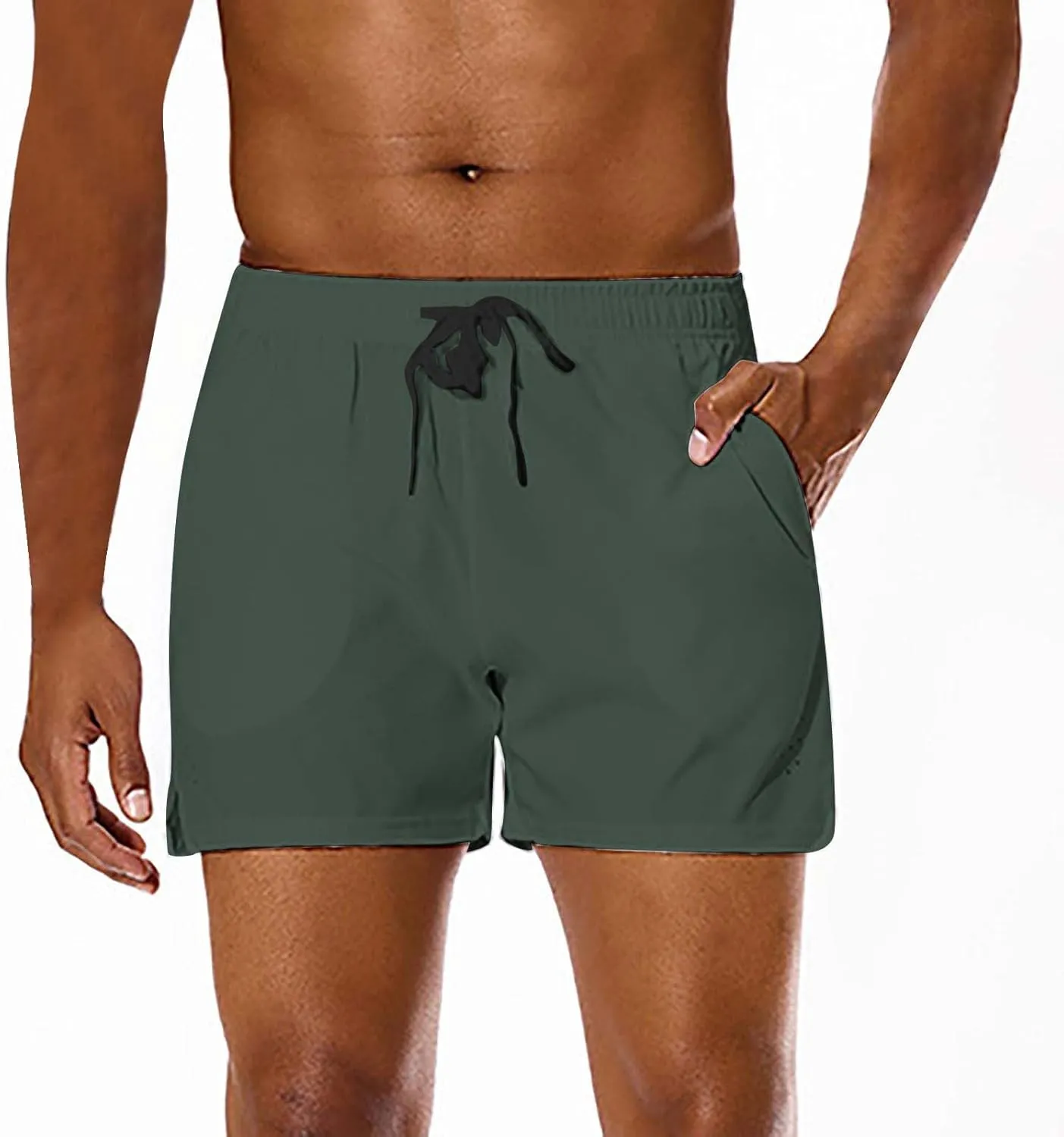 Men Summer Sports Shorts Combat Lightweight Quick Dry Baggy Workout Casual Pants Solid Beach Hiking Breathable Bermuda Pant