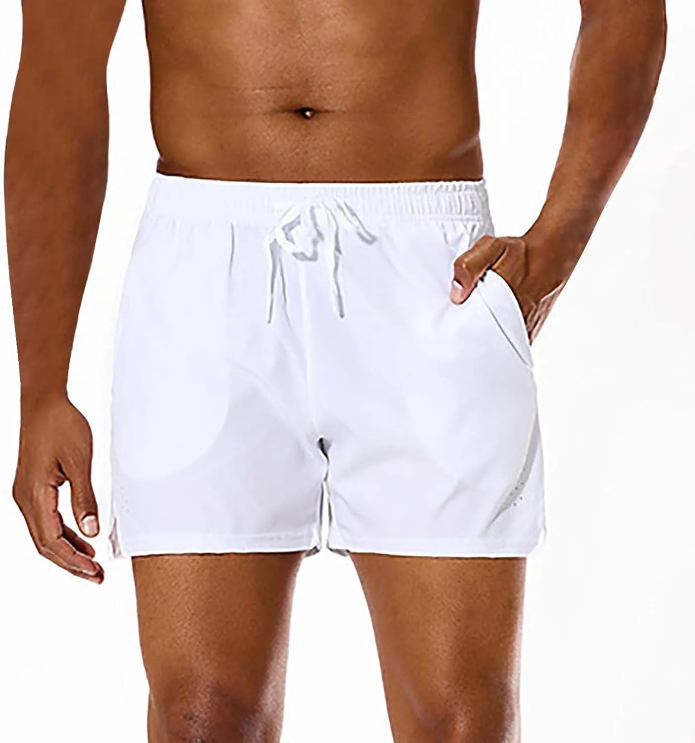 Men Summer Sports Shorts Combat Lightweight Quick Dry Baggy Workout Casual Pants Solid Beach Hiking Breathable Bermuda Pant