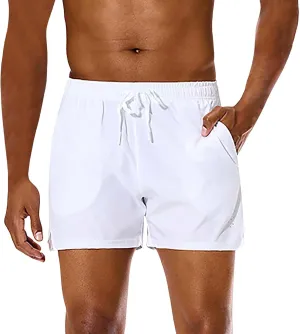 Men Summer Sports Shorts Combat Lightweight Quick Dry Baggy Workout Casual Pants Solid Beach Hiking Breathable Bermuda Pant