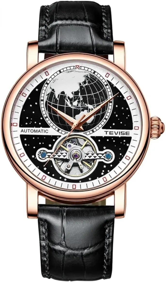 Men Watches Automatic Mechanical Watch Hollow Luminous Skeleton Tourbillon Watches for Men Automatic