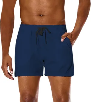 Mens Beach Shorts Track Combat Lightweight Breathable Casual Workout Jogger Capris Tactical Outdoor Vacation Plus Size Pants