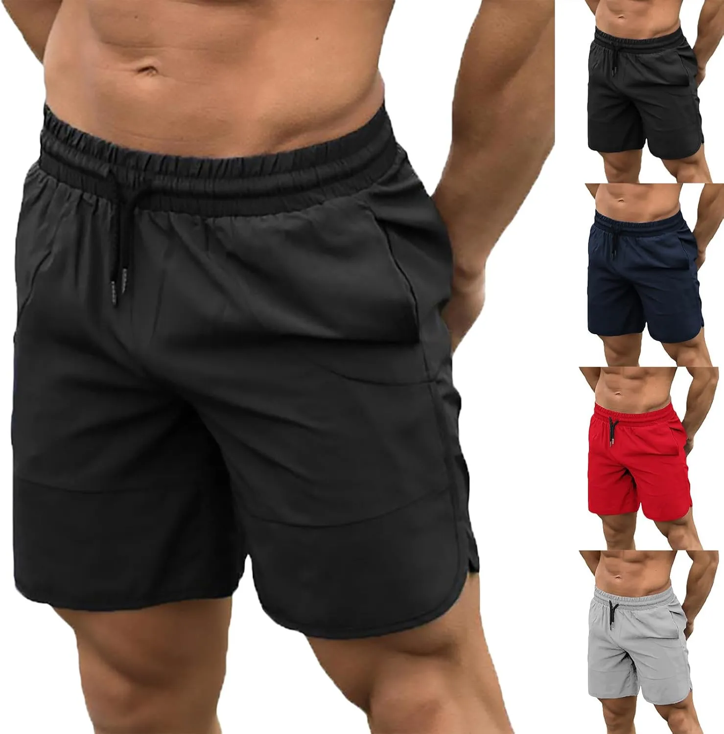Mens Beach Sports Shorts Holiday Vacation Quick Drying Casual Jogger Volleyball Pants Summer Lightweight Combat Combat Capris