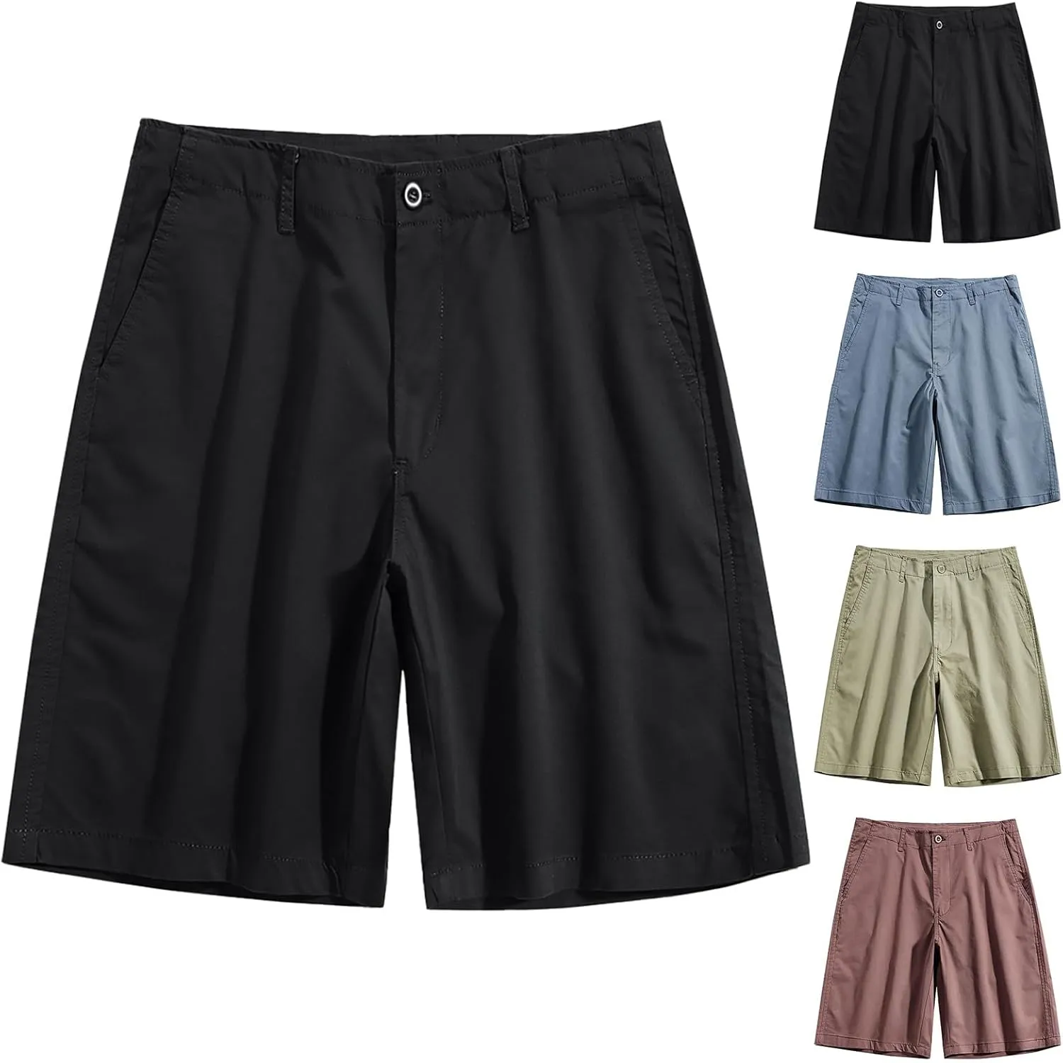 Mens Cargo Shorts 2024 Fashion Style Solid Color Combat Outdoor Street Hiking Traveling Pants Summer Lightweight Cool Bermuda