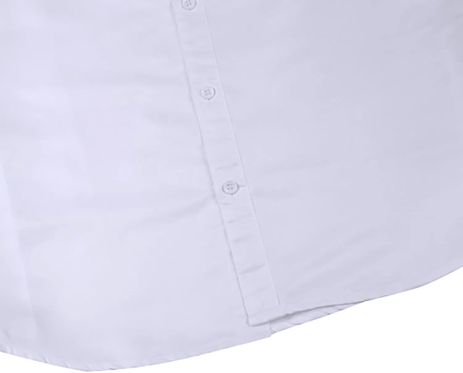 Mens Classic Fit Stretch Button Down Dress Shirt Formal Wrinkle Resistant Long Sleeve Casual Plian Collared T Shirts