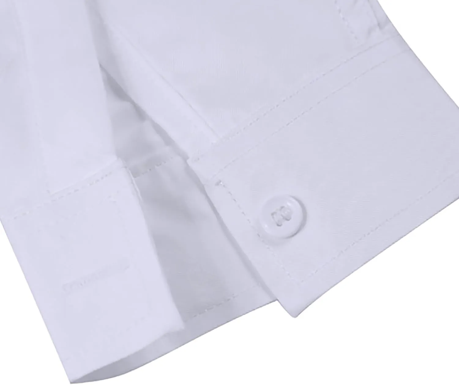 Mens Classic Fit Stretch Button Down Dress Shirt Formal Wrinkle Resistant Long Sleeve Casual Plian Collared T Shirts