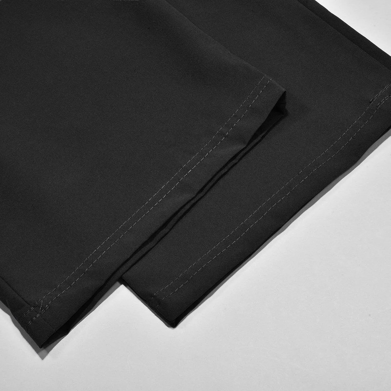 Mens Cotton Linen Pants Drawstring Elastic Waist Straight Leg Pant Workout Sport Pants Multi-Pocket Trousers