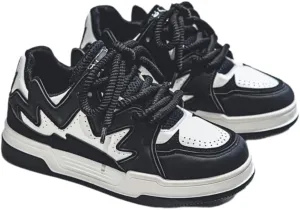 Men's Fashion Sneakers Trendy Low Top Skate Shoes, Colorblock Low Top Flat Sneakers, All-Match Fashion Outdoor Trainers