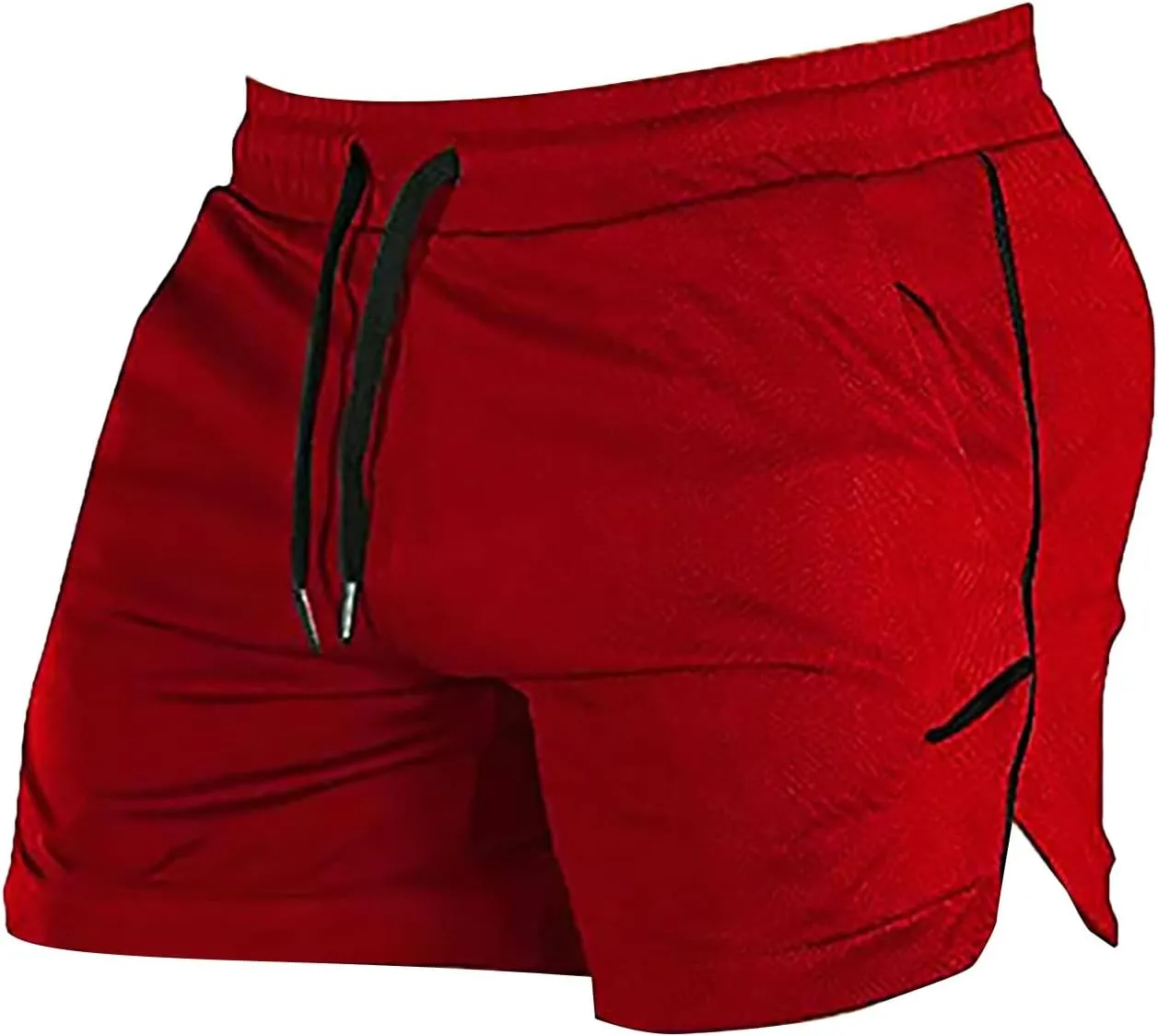 Mens Fitness Shorts Lightweight Quick Drying Combat Track Expandable Drawstring Capris Gym Bodybuilding Yoga Muscle Pant 2024