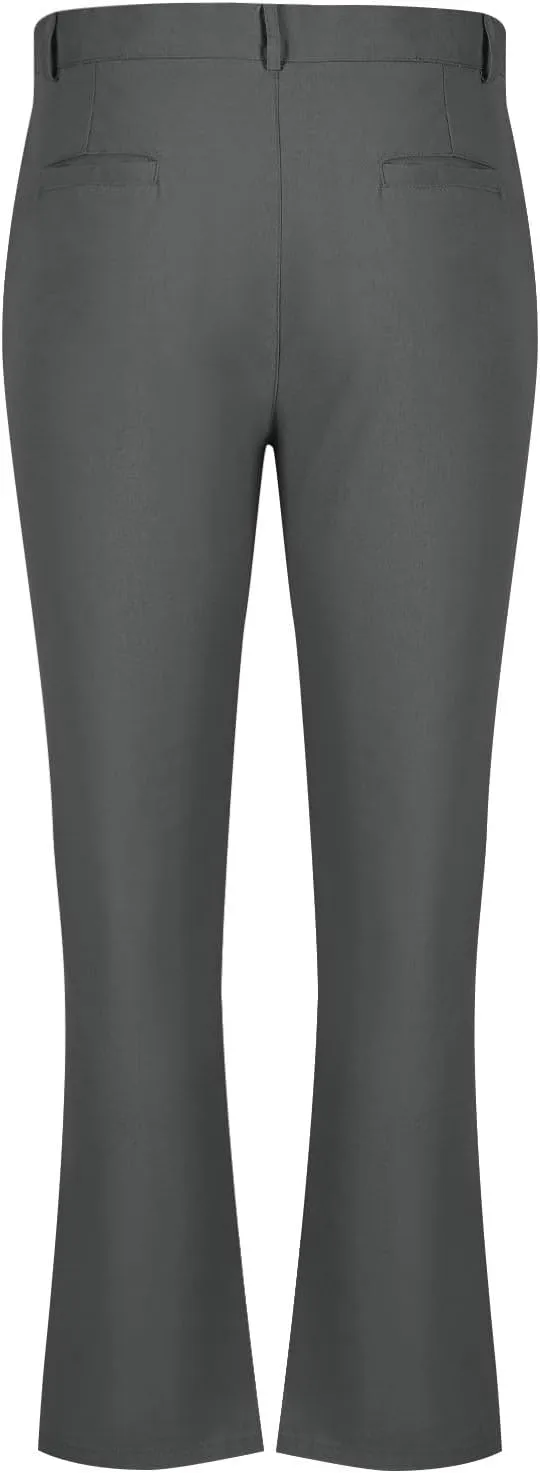 Mens Golf Pants Slim Fit Lightweight Business Casual Pants Dress Trousers Pinstripe Classic Solid Office Wear