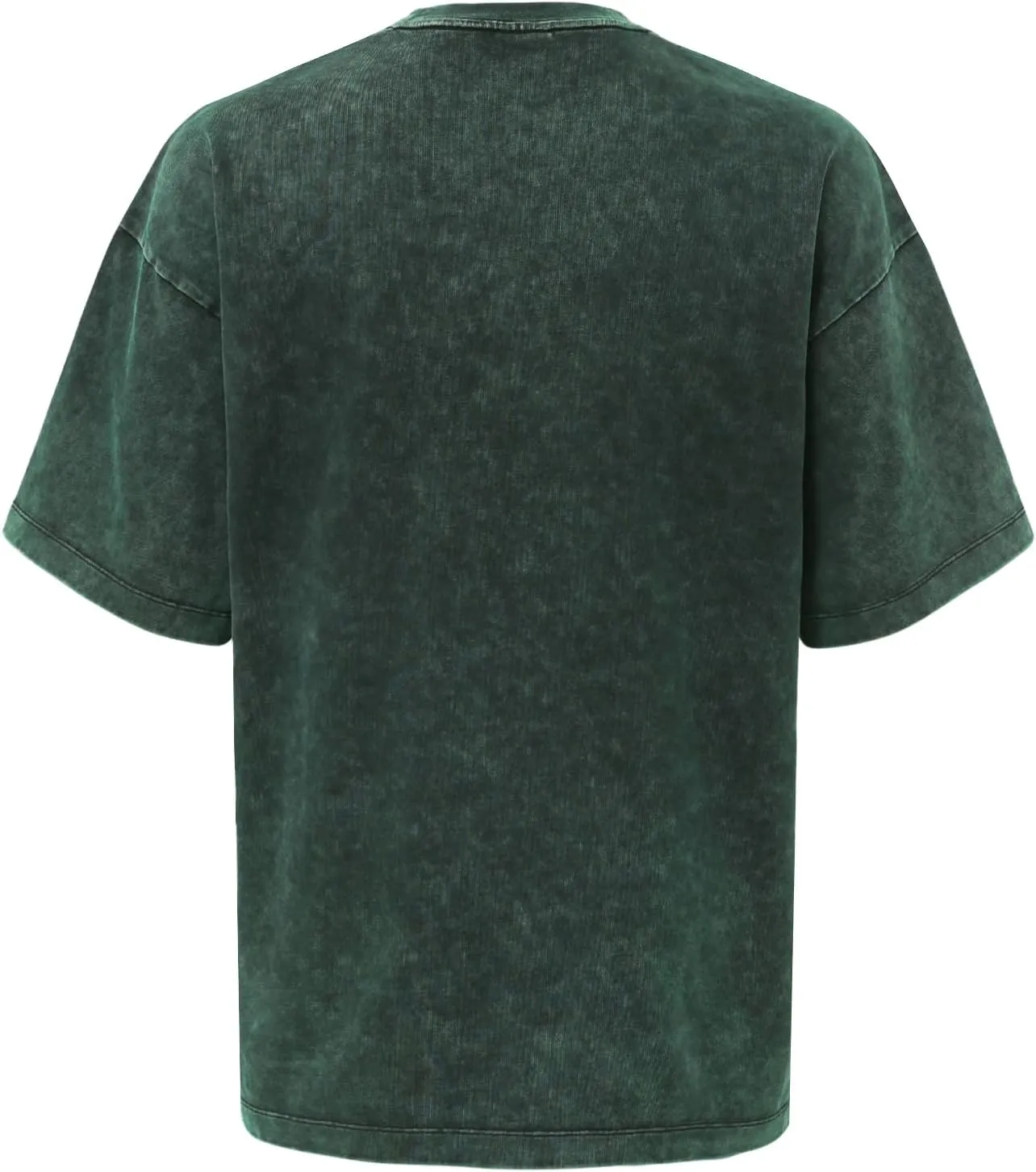 Men's Heavyweight Cotton T-Shirt 300GSM Thick Fabric, Classic Crew Neck Short Sleeve Casual Tee for Men