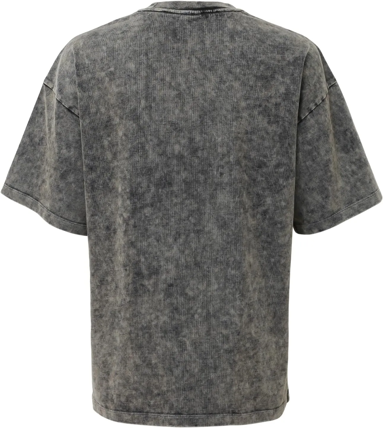 Men's Heavyweight Cotton T-Shirt 300GSM Thick Fabric, Classic Crew Neck Short Sleeve Casual Tee for Men