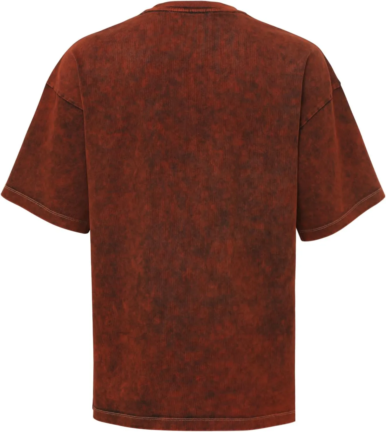 Men's Heavyweight Cotton T-Shirt 300GSM Thick Fabric, Classic Crew Neck Short Sleeve Casual Tee for Men
