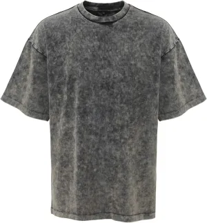 Men's Heavyweight Cotton T-Shirt 300GSM Thick Fabric, Classic Crew Neck Short Sleeve Casual Tee for Men