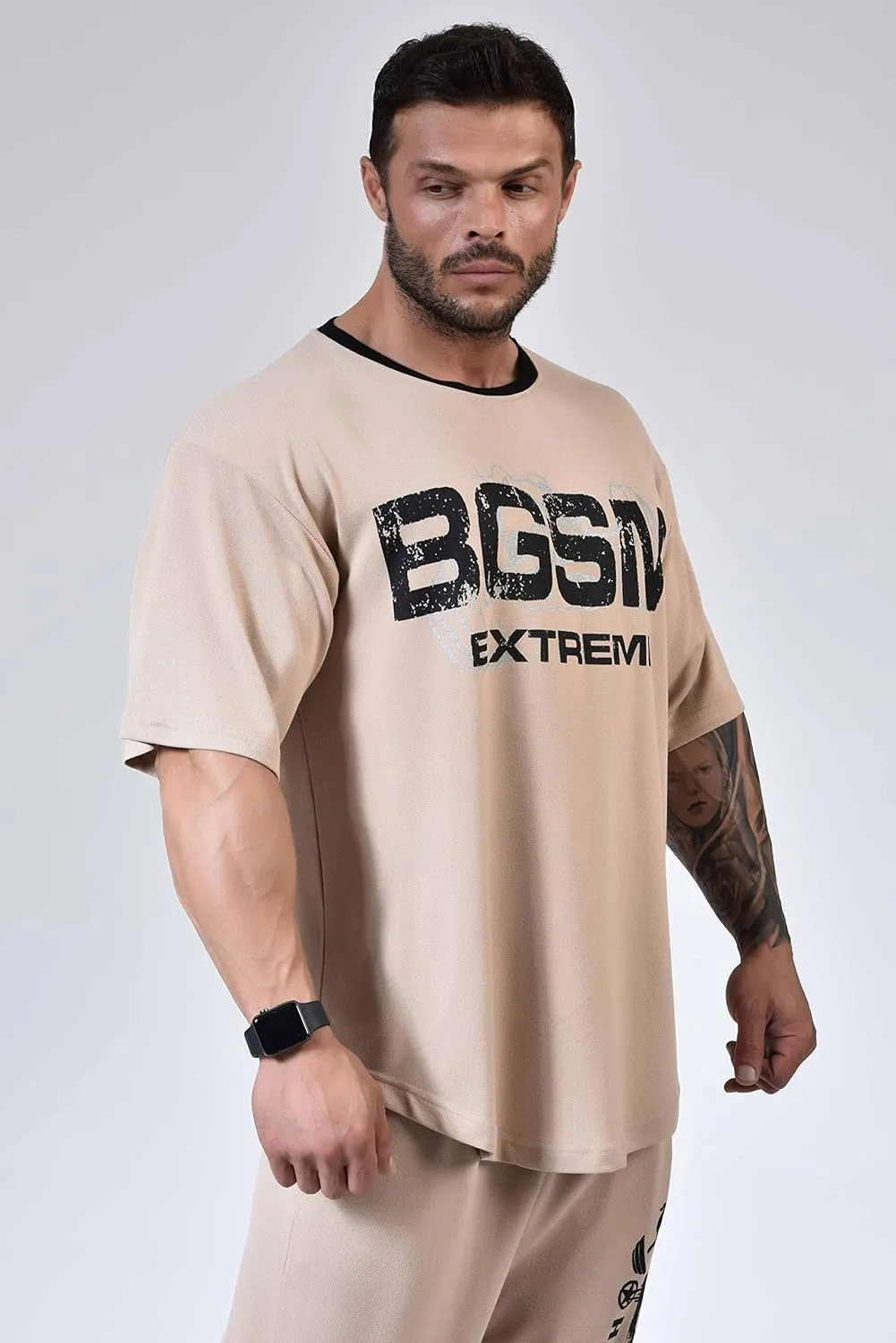 Men's Oversize T-Shirt, Flowy Flexible Active Top