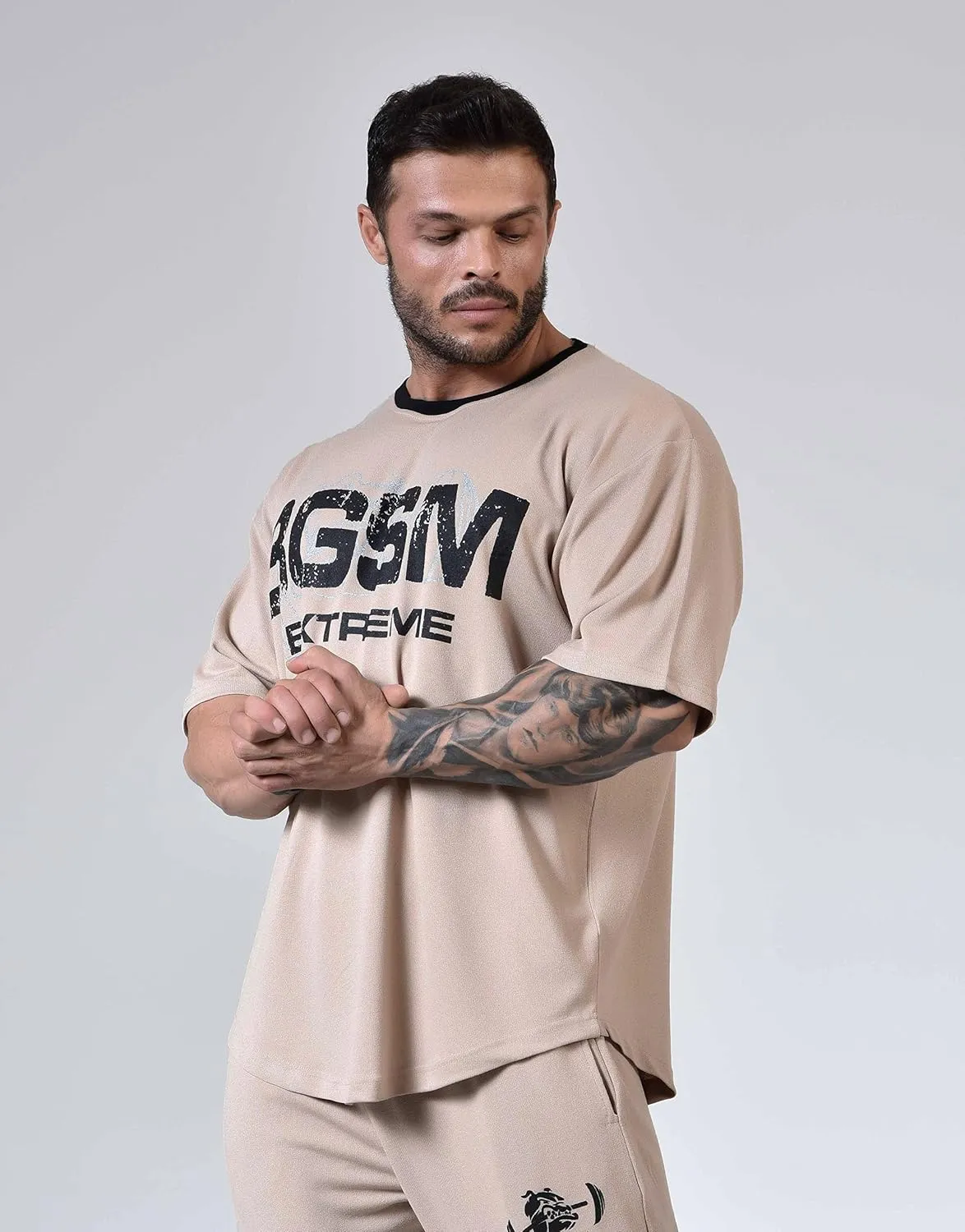 Men's Oversize T-Shirt, Flowy Flexible Active Top