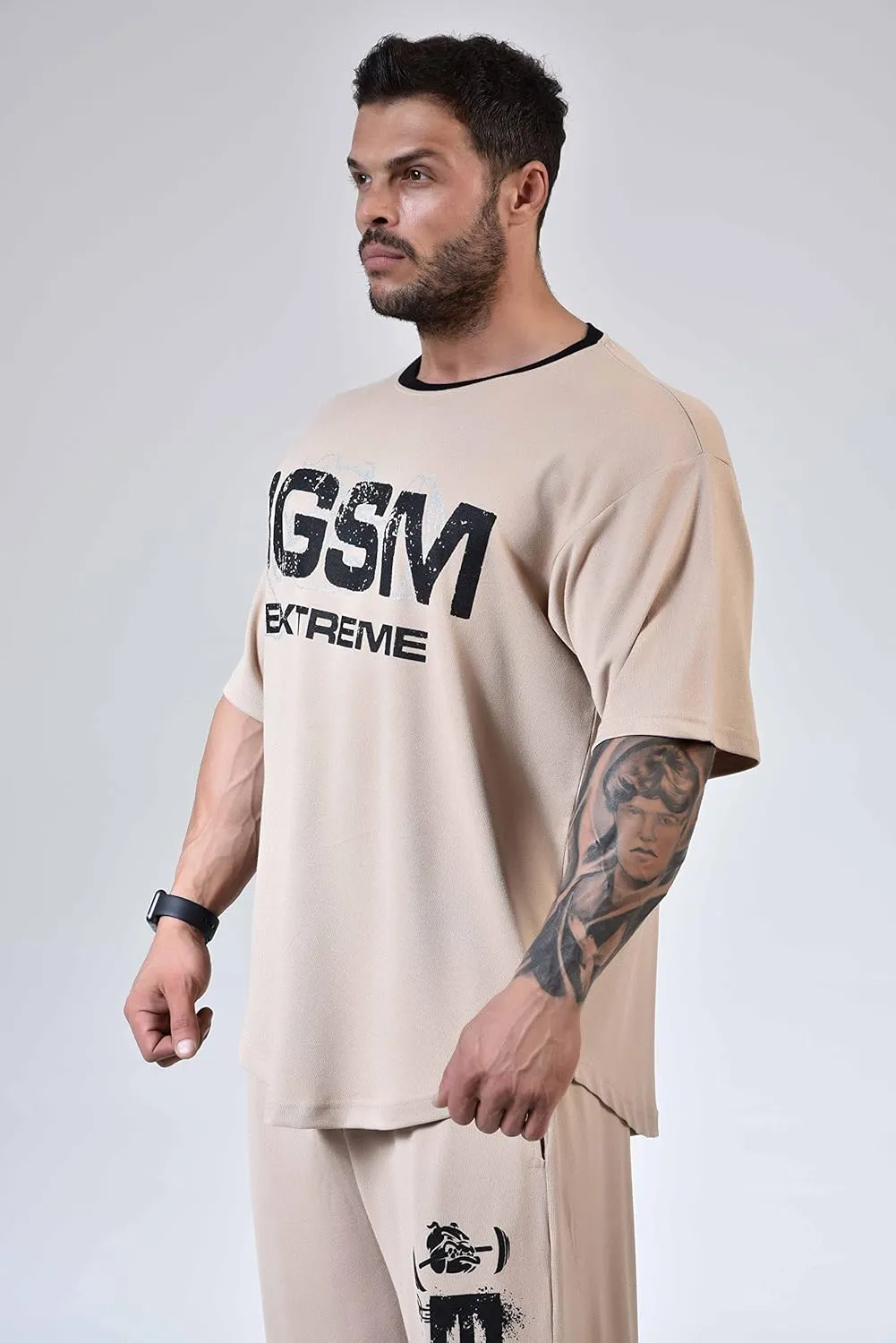Men's Oversize T-Shirt, Flowy Flexible Active Top