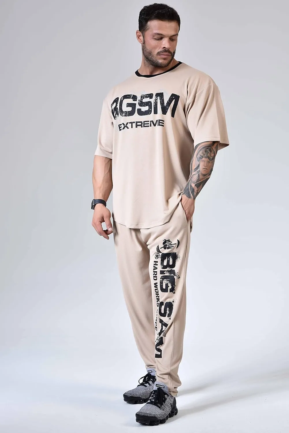 Men's Oversize T-Shirt, Flowy Flexible Active Top
