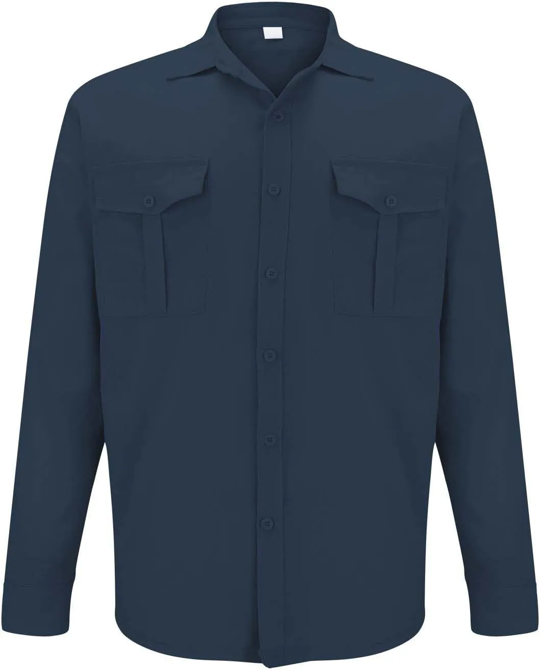 Mens Plus Size Cotton Linen Shirt Combat Tactical Business Long Sleeve Top Regular Fit Casual Button Down Lapel Collar Shirts