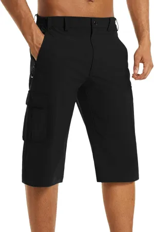 Mens Quick Dry Lightweight 3/4 Hiking Walking Shorts Outdoor Thin Work Climbing Capris Shorts ith Multi Pockets 2024 Fashion