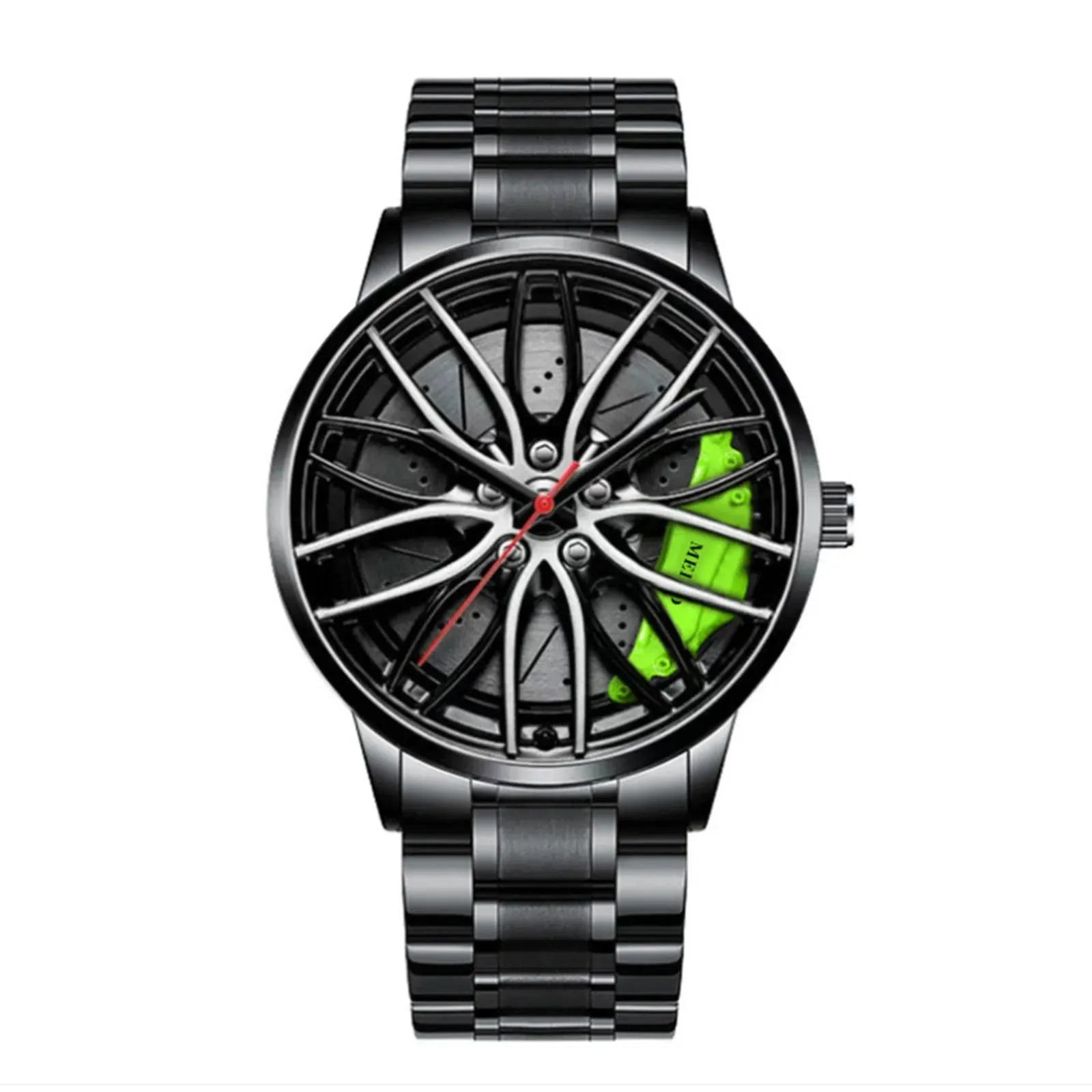 Men's Racing-Inspired Wheel Rim Watch