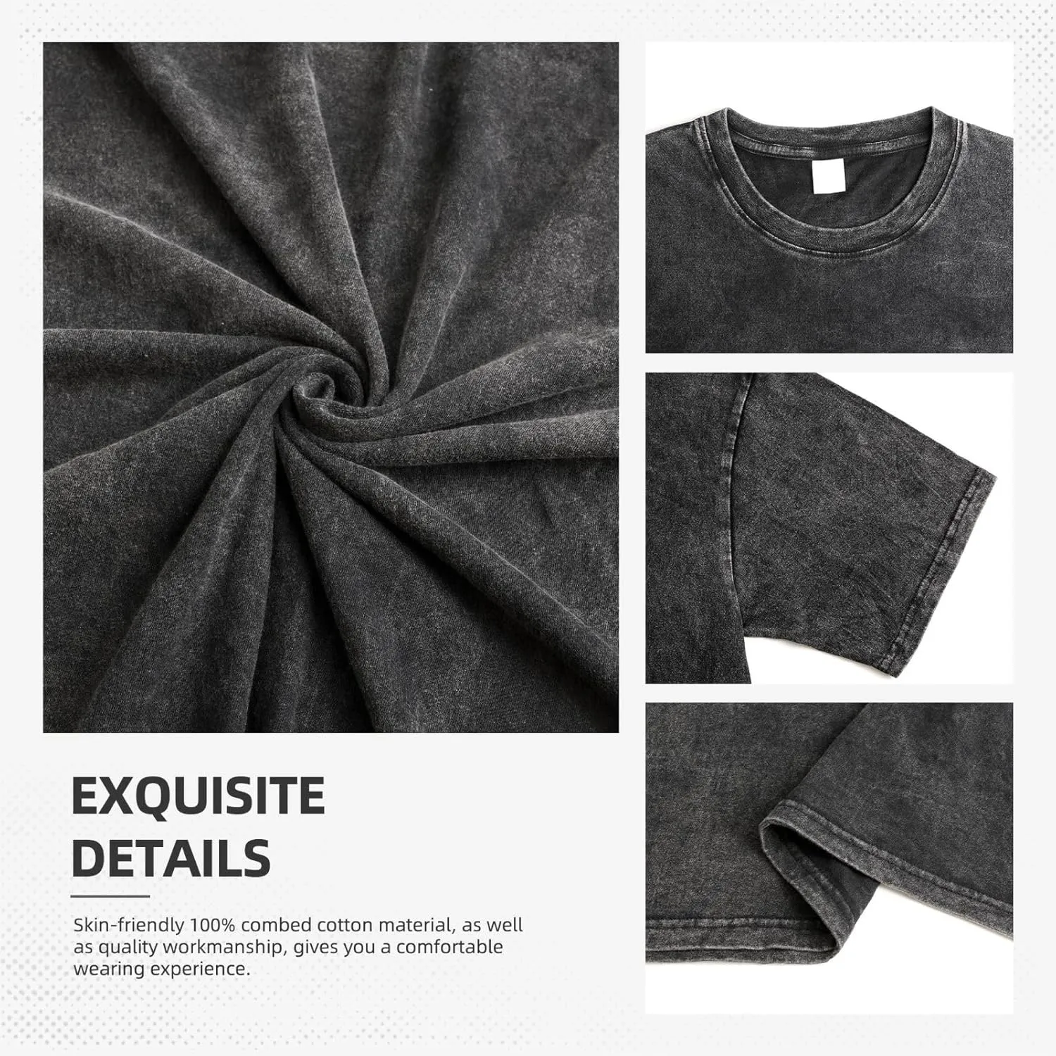 Mens Shirt Summer Cotton T-Shirt Classic Crewneck Tee Tops Vintage T Shirts for Men Women