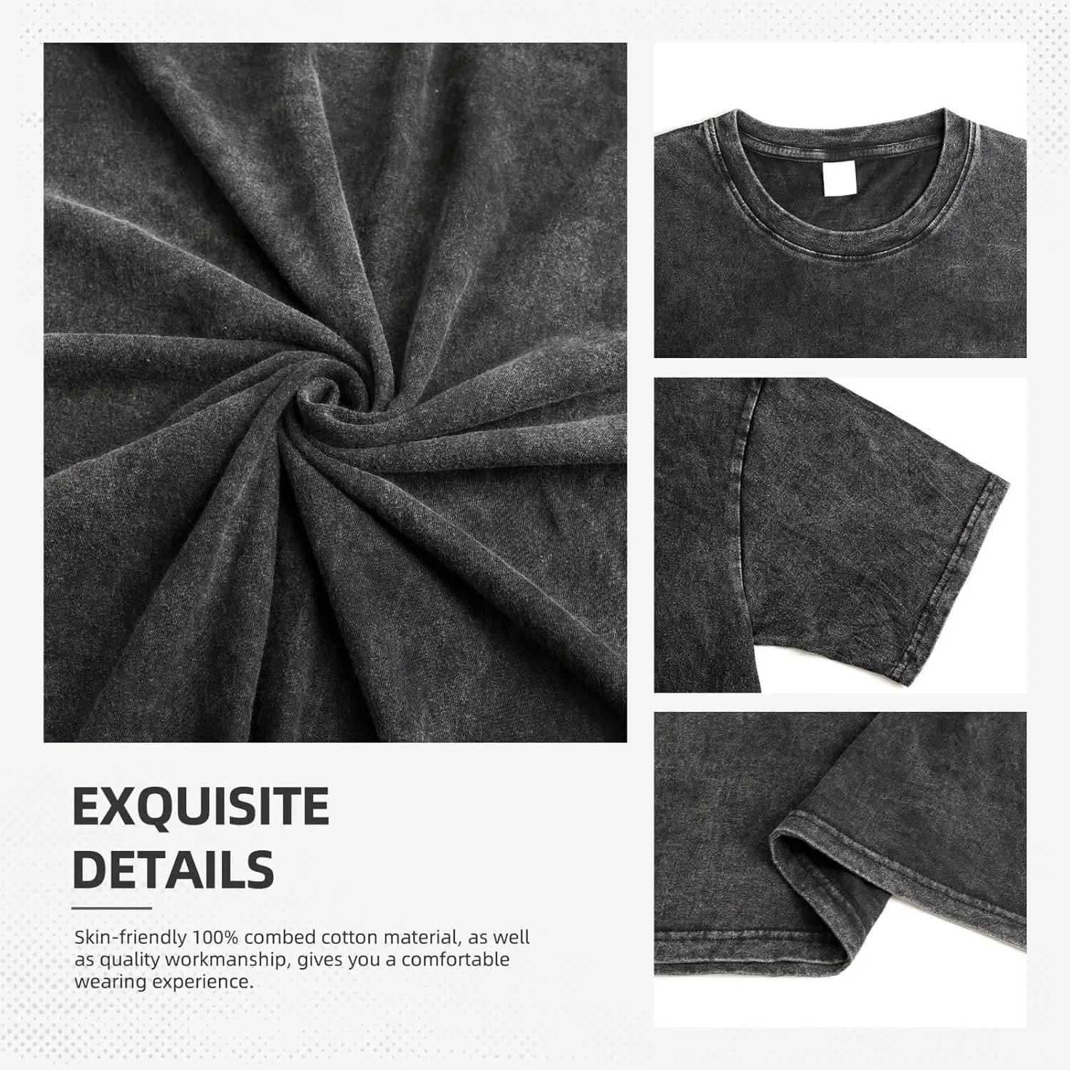 Mens Shirt Summer Cotton T-Shirt Classic Crewneck Tee Tops Vintage T Shirts for Men Women