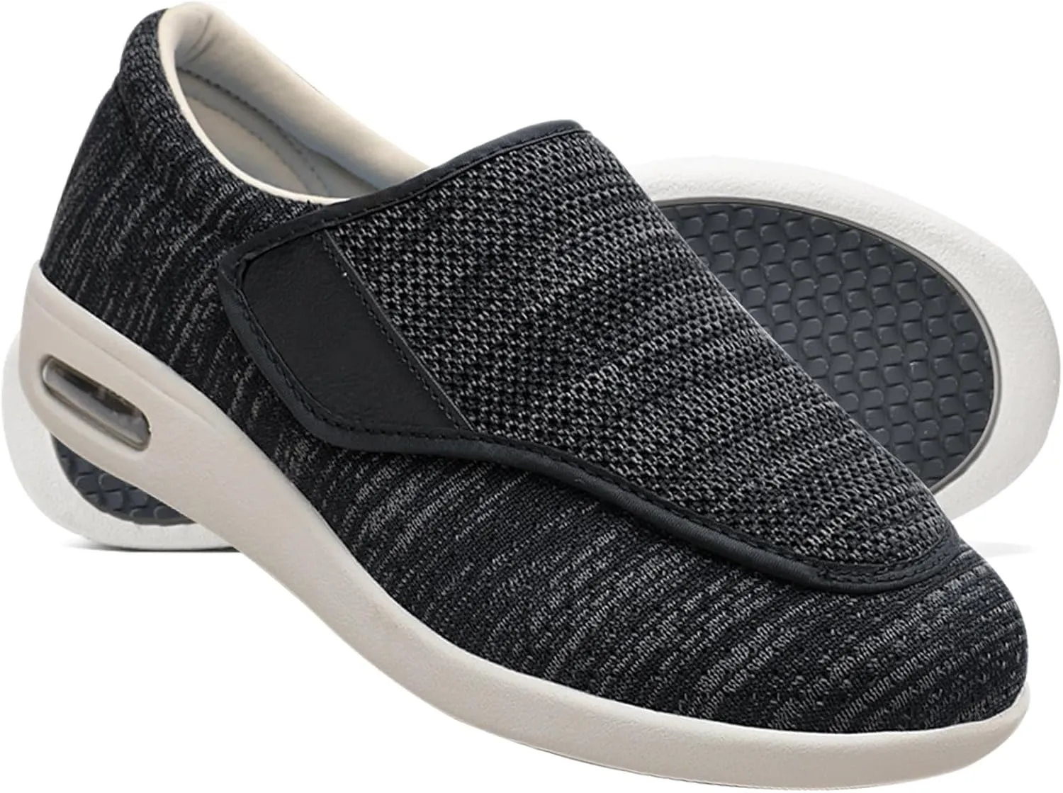 Mens Slip On Trainers Wide Fit Trainers Men Orthopedic Shoes for Men Wide Fit Slip On Sneakers for Diabetics Plantar Fasciitis and Swollen Feet Support