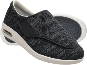 Mens Slip On Trainers Wide Fit Trainers Men Orthopedic Shoes for Men Wide Fit Slip On Sneakers for Diabetics Plantar Fasciitis and Swollen Feet Support