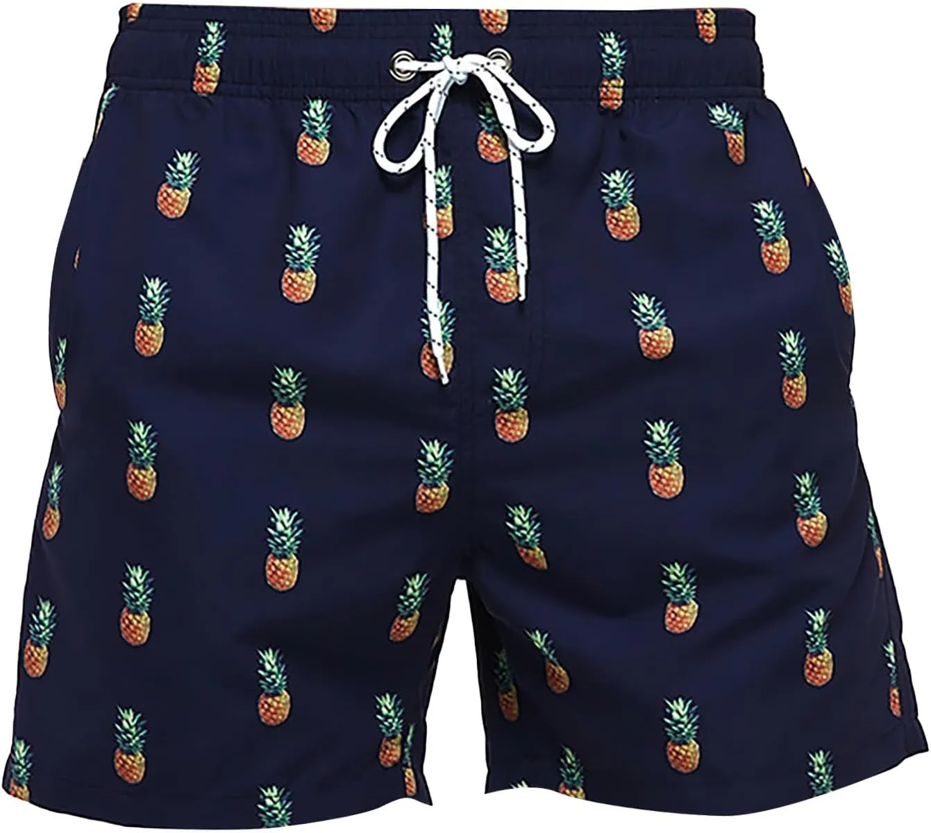 Mens Summer Printed Shorts Holiday Beach Vacation Lightweight Quick Drying Combat Pants Military Tactical Drawstring Bermuda