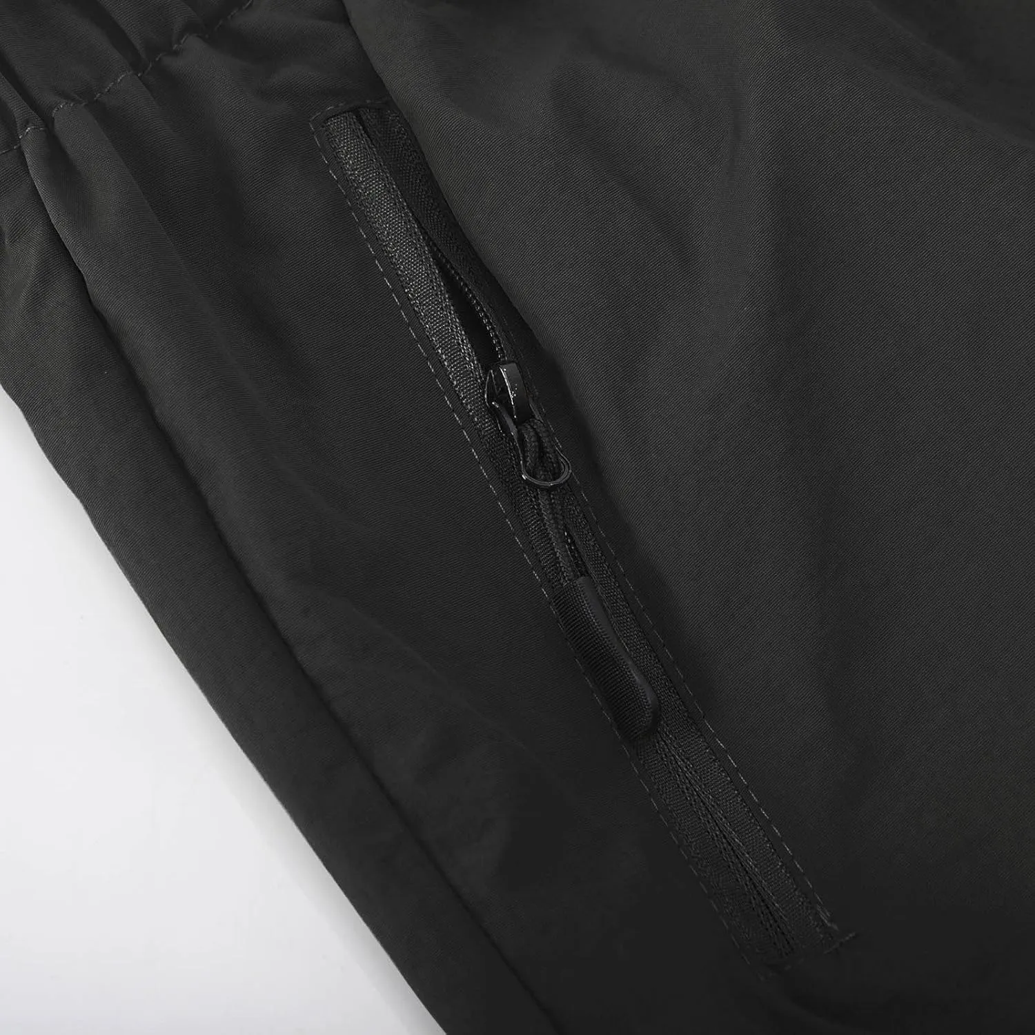 Mens Summer Sports Shorts Expandable Waisted Lightweight Quick Drying Casual Capri Pants Solid Combat Jogger Running Shorts