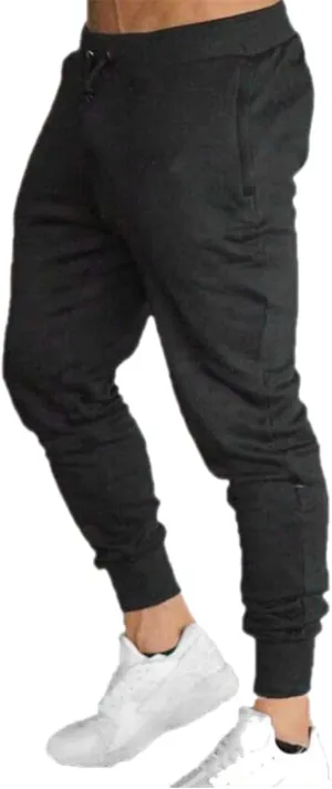 Mens Sweatpants Joggers Tapered Slim Fit Drawstring Casual Athletic Pants Traning Running Workout Track Trousers