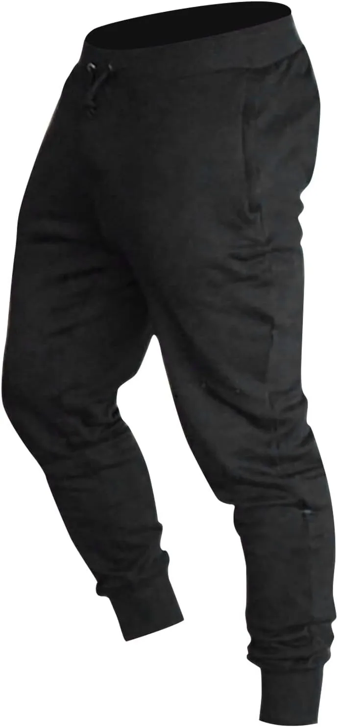 Mens Sweatpants Joggers Tapered Slim Fit Drawstring Casual Athletic Pants Traning Running Workout Track Trousers