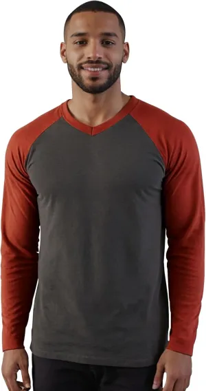 Mens V Neck T Shirts Classic Casual Active Cotton Baseball Style Mordern Fitted Tee Shirts