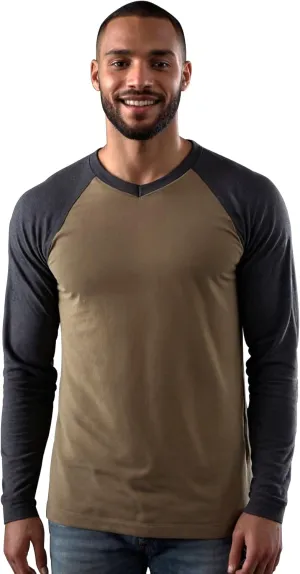 Mens V Neck T Shirts Classic Casual Active Cotton Baseball Style Mordern Fitted Tee Shirts
