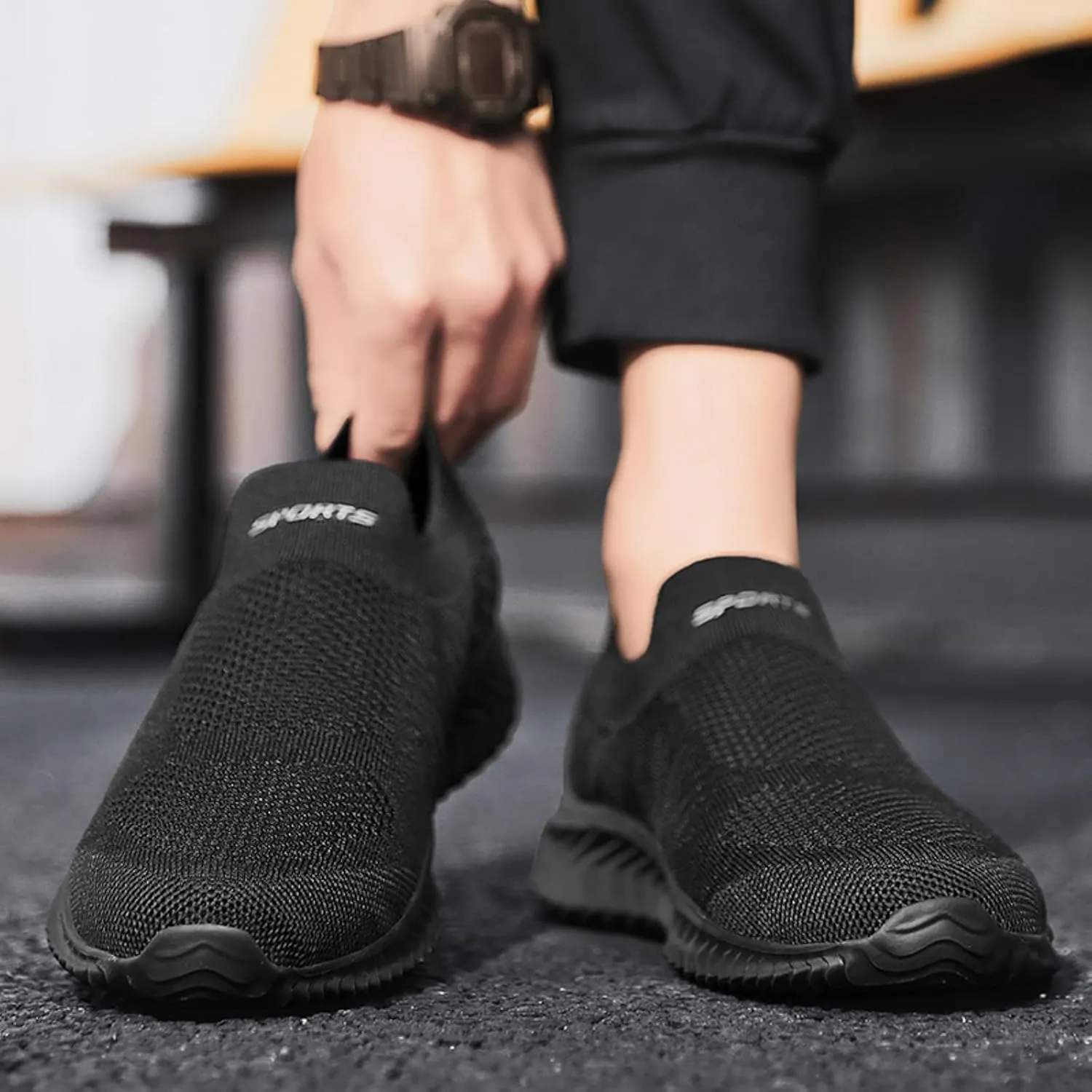 Mens Walking Shoes Mens Slip on Shoes Tennis Shoe for Men Shoe for Men Comfortable Breathable Sneaker