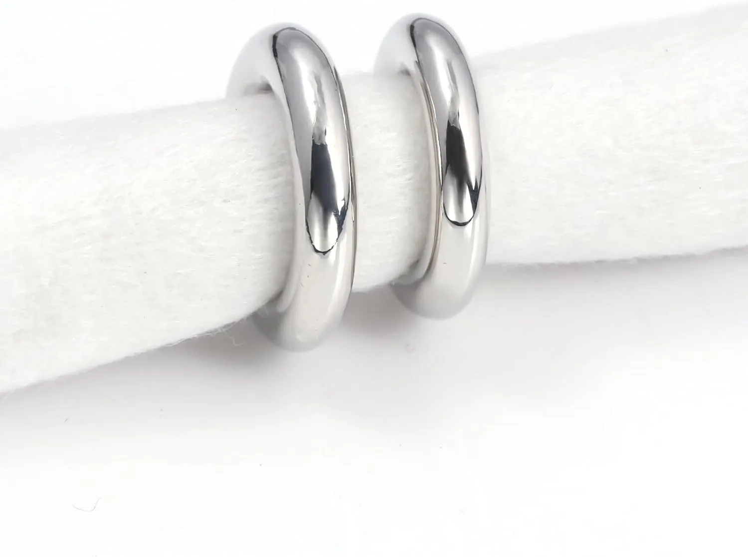 Minimalist Huggie Ear Cuffs Earrings Non Piercing - Clip on Cartilage Wrap Tubular Open Hoop Fake Earrings - Dainty Statement Earring Pair Trendy Jewelry Gift for Women Men