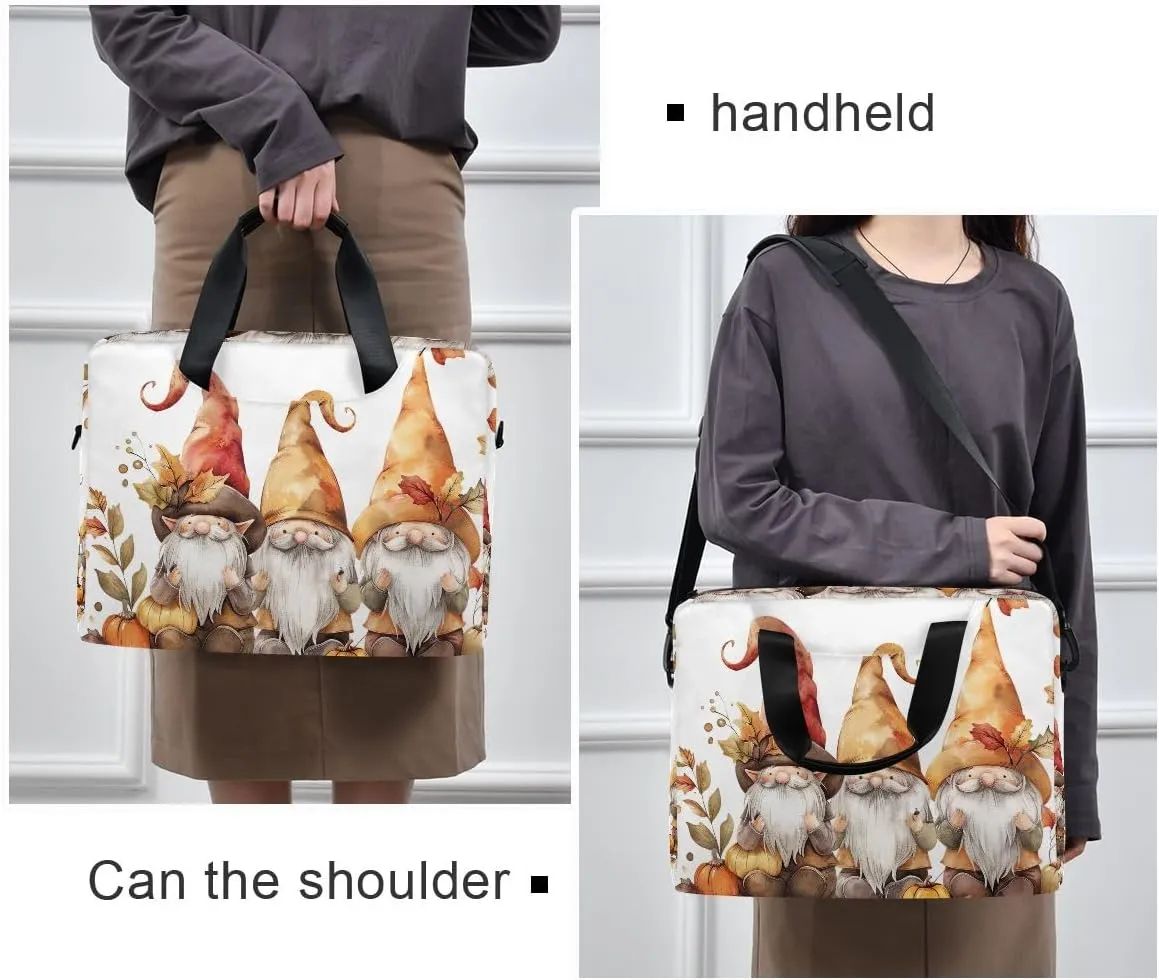 Moon and Women on Dark Laptop Shoulder Bag 15.6 Inch Laptop Tablet Sleek Messenger Bag Business Casual