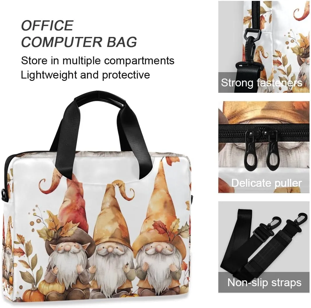 Moon and Women on Dark Laptop Shoulder Bag 15.6 Inch Laptop Tablet Sleek Messenger Bag Business Casual