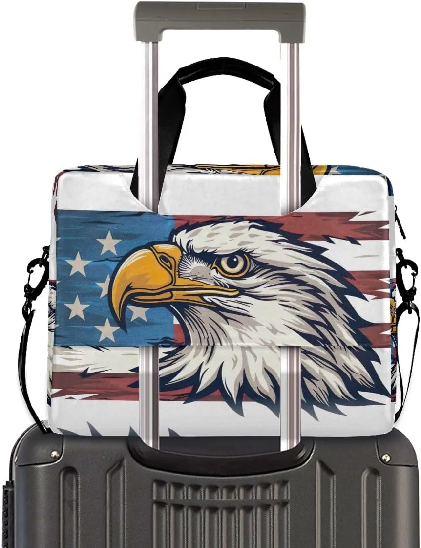 Moon and Women on Dark Laptop Shoulder Bag 15.6 Inch Laptop Tablet Sleek Messenger Bag Business Casual