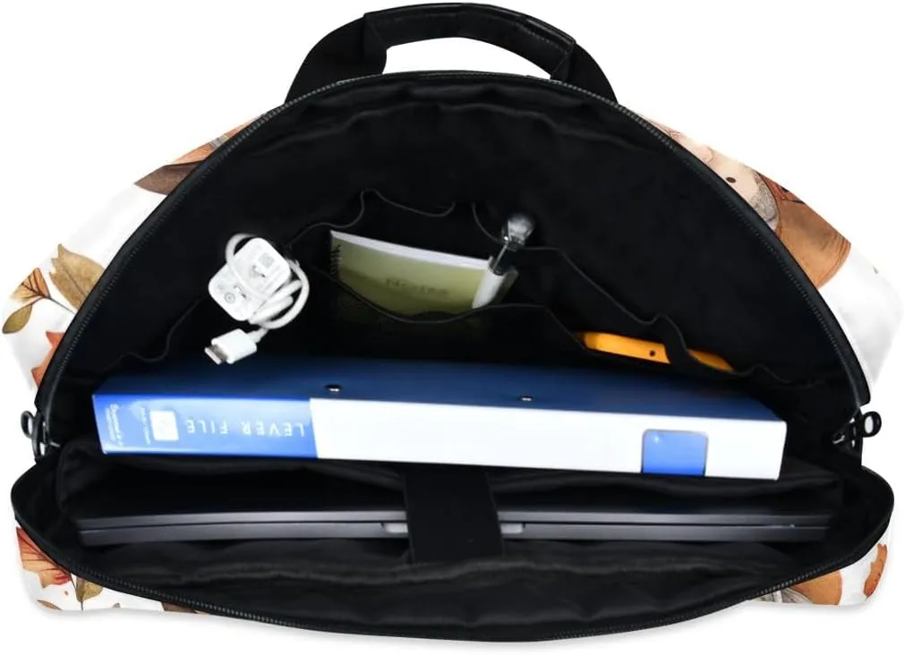 Moon and Women on Dark Laptop Shoulder Bag 15.6 Inch Laptop Tablet Sleek Messenger Bag Business Casual