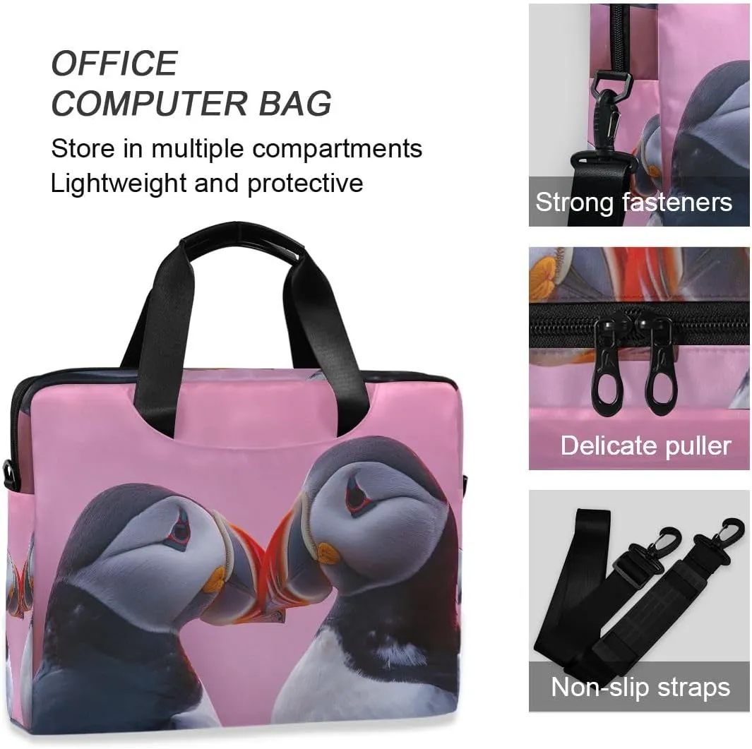 Moon and Women on Dark Laptop Shoulder Bag 15.6 Inch Laptop Tablet Sleek Messenger Bag Business Casual
