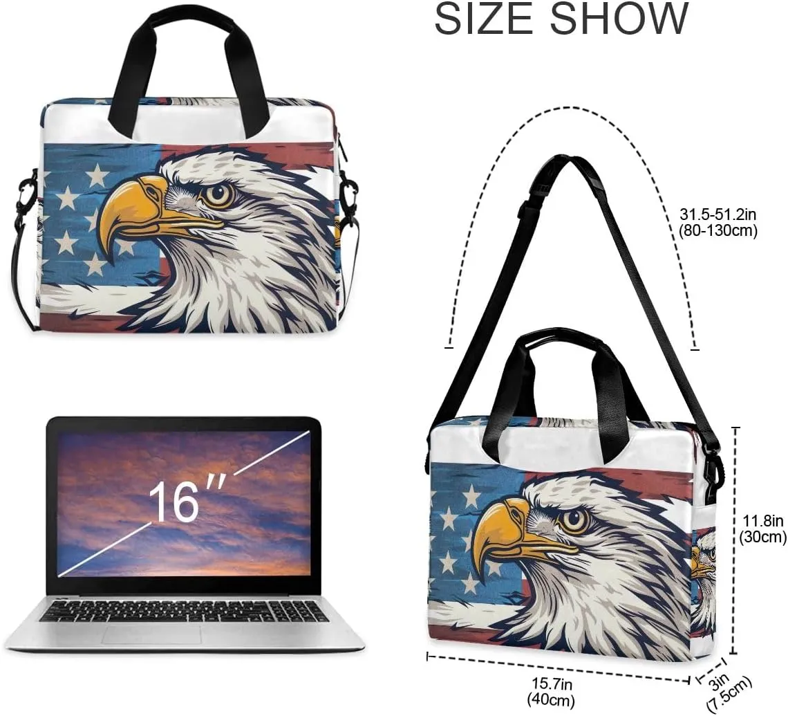 Moon and Women on Dark Laptop Shoulder Bag 15.6 Inch Laptop Tablet Sleek Messenger Bag Business Casual