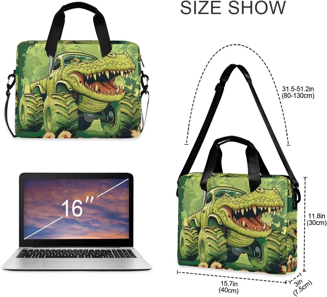 Moon and Women on Dark Laptop Shoulder Bag 15.6 Inch Laptop Tablet Sleek Messenger Bag Business Casual