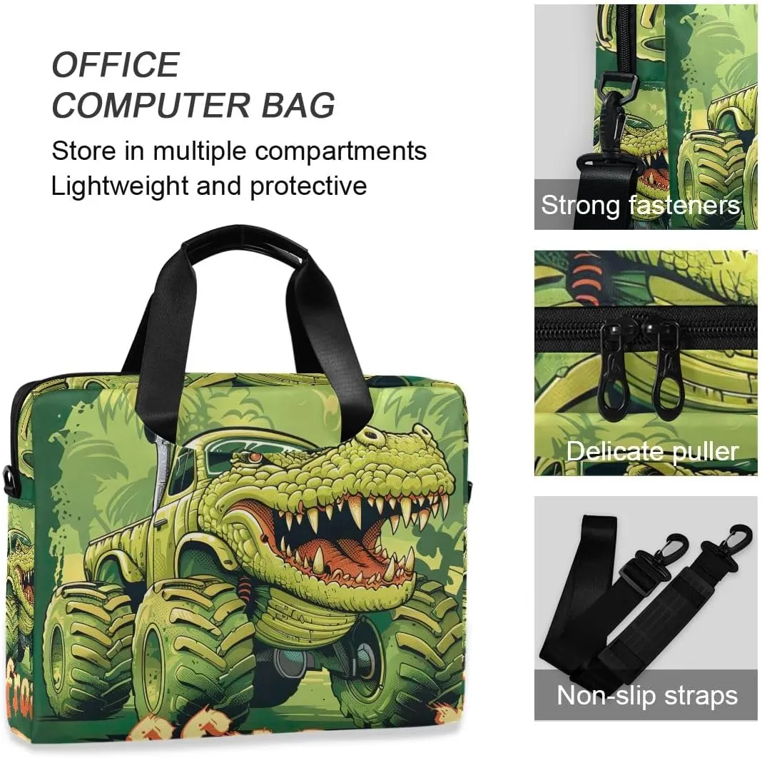 Moon and Women on Dark Laptop Shoulder Bag 15.6 Inch Laptop Tablet Sleek Messenger Bag Business Casual