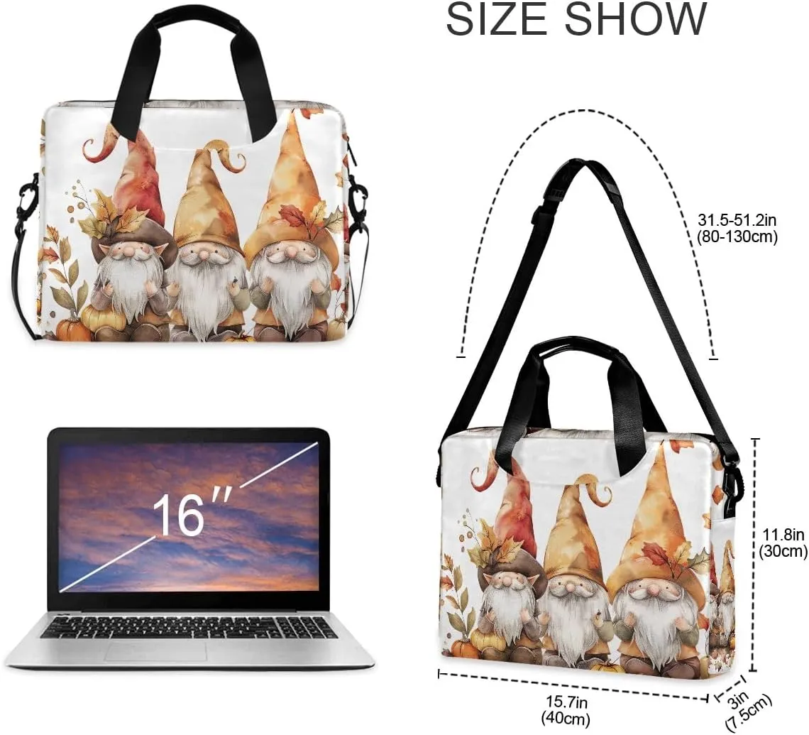 Moon and Women on Dark Laptop Shoulder Bag 15.6 Inch Laptop Tablet Sleek Messenger Bag Business Casual