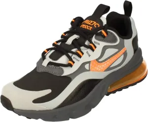 Nike Air Max 270 React Winter GS Running Trainers BQ4760 Sneakers Shoes (UK 5.5 us 6Y EU 38.5, Black Total Orange Grey 001)