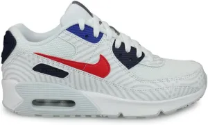 Nike Air Max 90 GS Running Trainers CZ8650 Sneakers Shoes (UK 4.5 us 5Y EU 37.5, White University red 100)